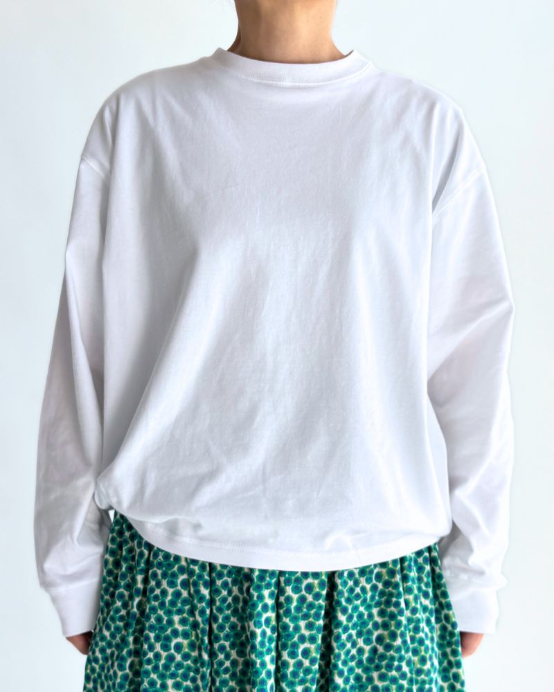 Tuck Cocoon T-shirt in White
