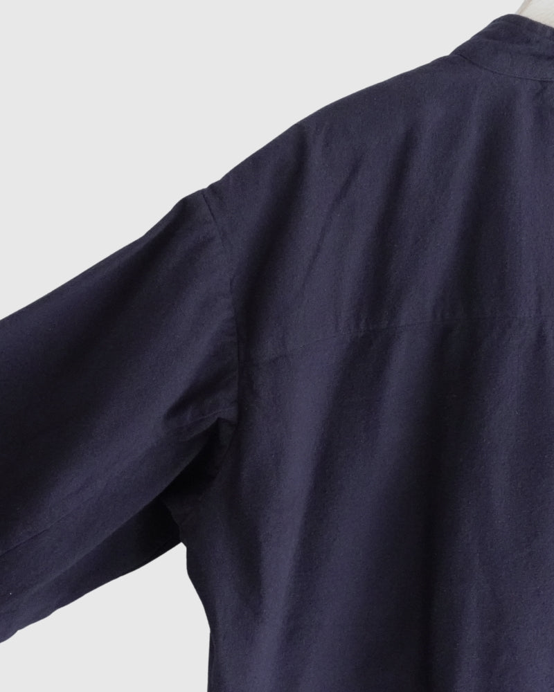 Stand Collar Shirt in Marine