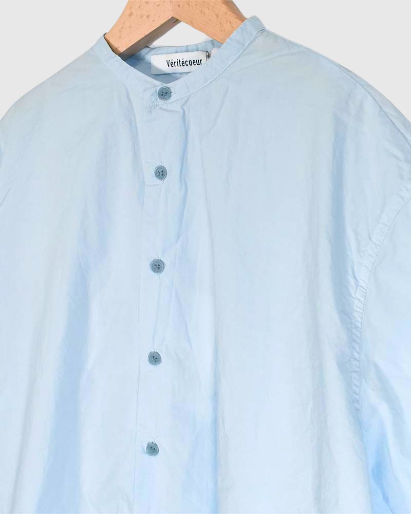 Gathered blouse in Blue