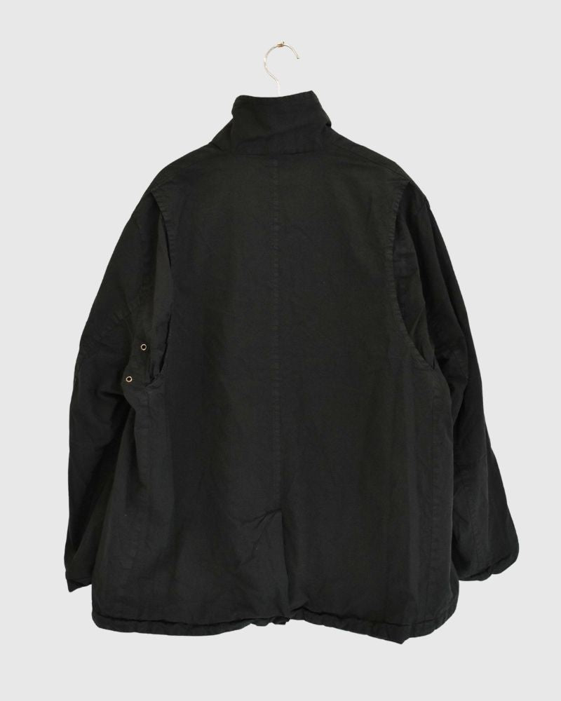 Garment Dye Short Coat in Black