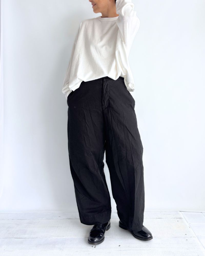 Garment Dyed Pants in Black