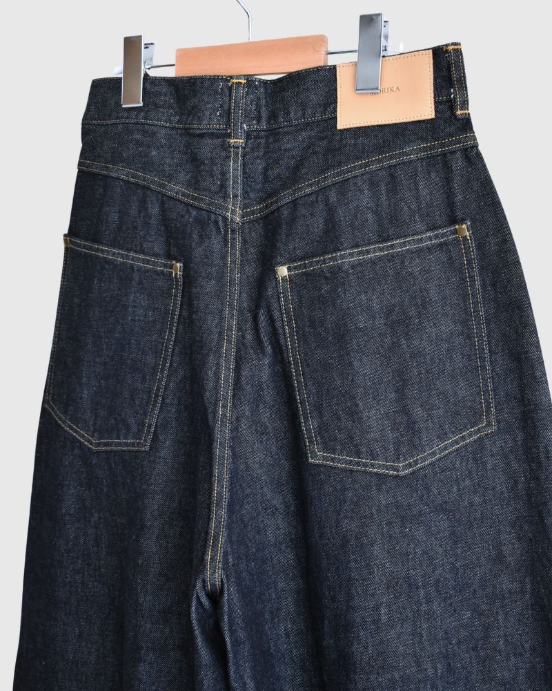 13oz Uneven Yarn Buggy Denim Pants in OneWash