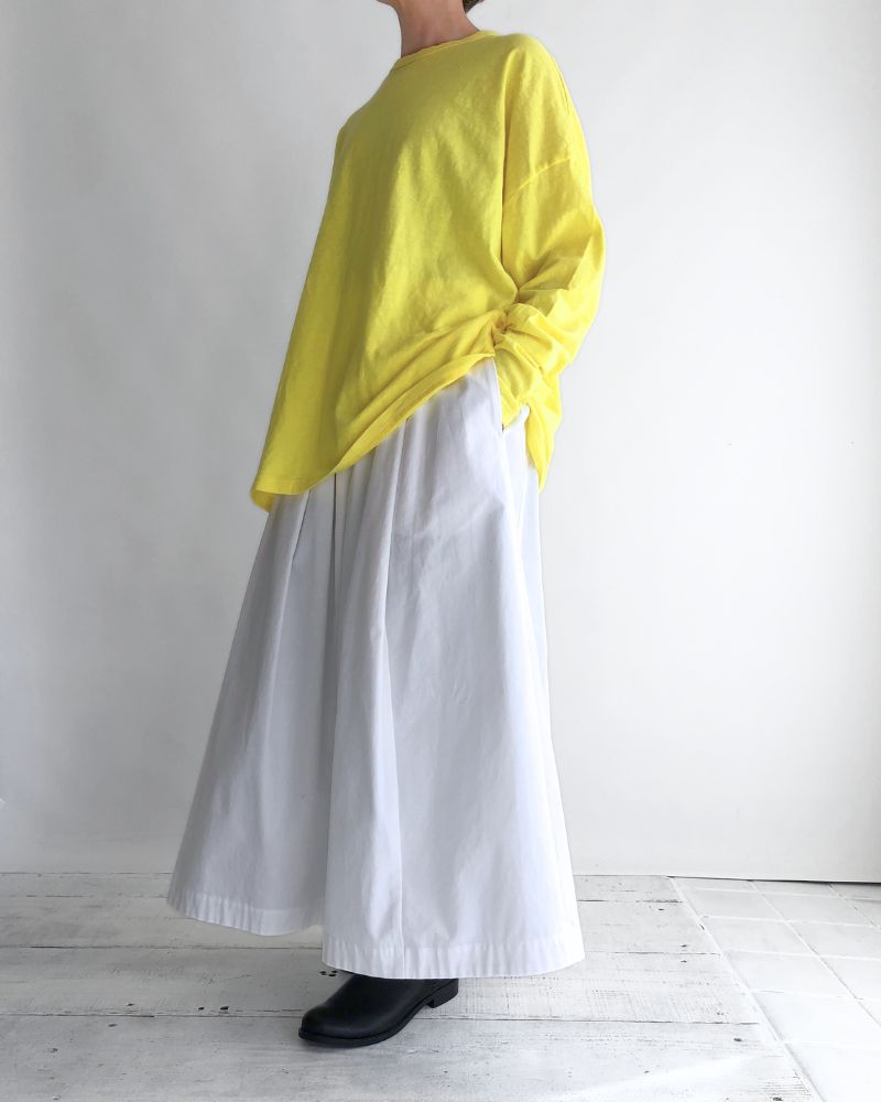 Jersey Loose Pullover in Yellow