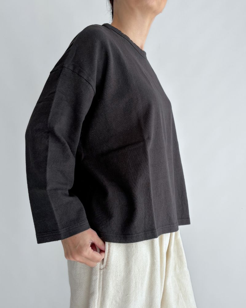 jersey pullover in Black