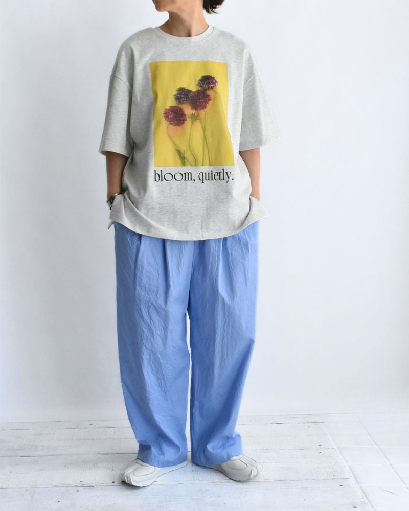 2-Way Graphic Print T-shirt in AshGray