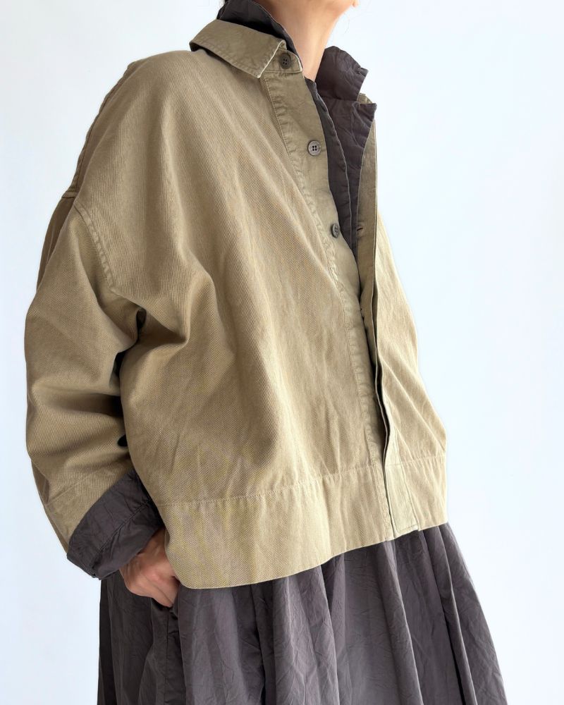 Soft Twill Shirt in Beige