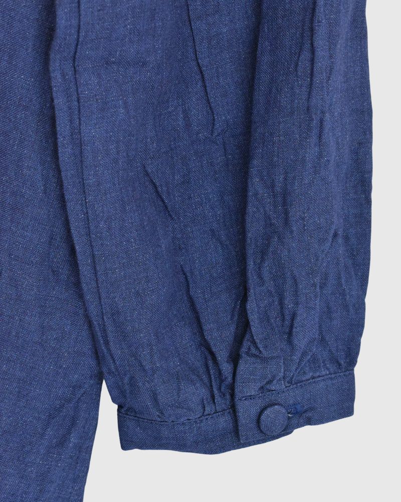 Indigo linen dress in Indigo
