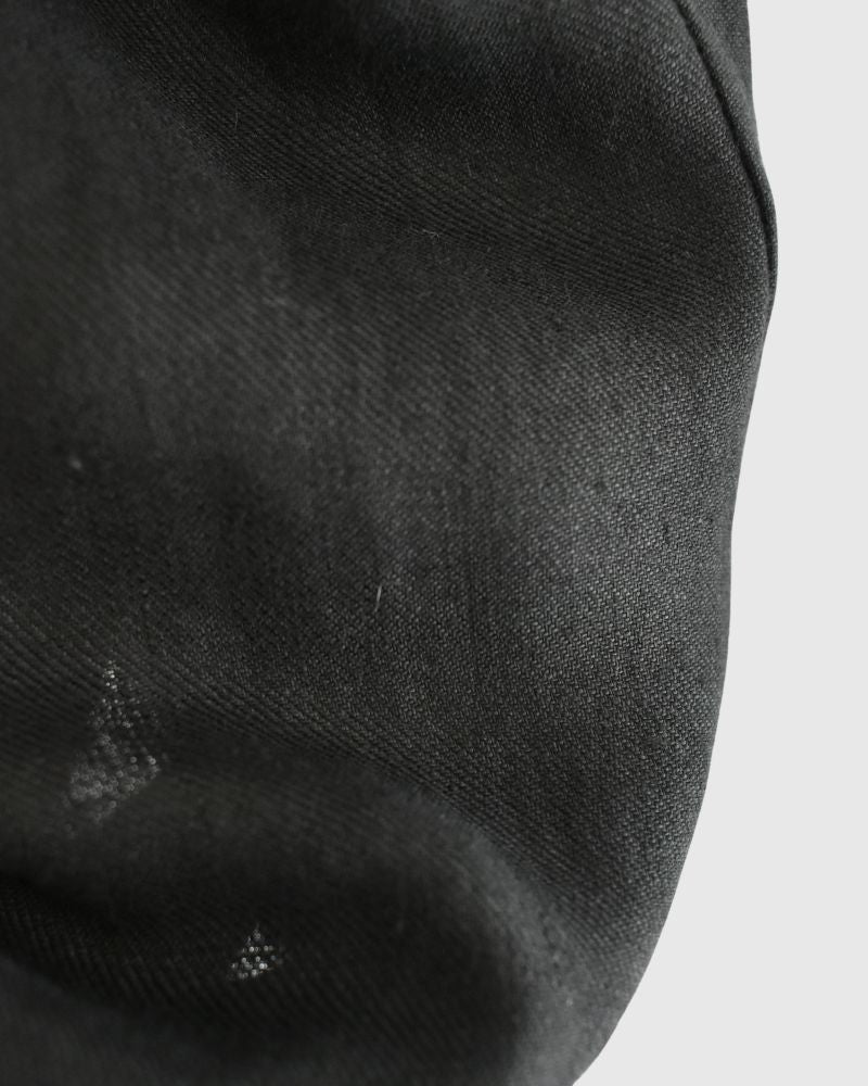 Sarrouel Wide Short Length Pants in Black