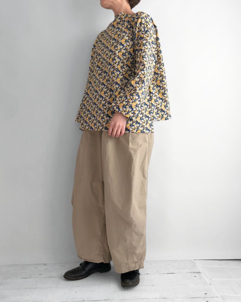 Boat neck blouse (LIBERTY)  in Yellow