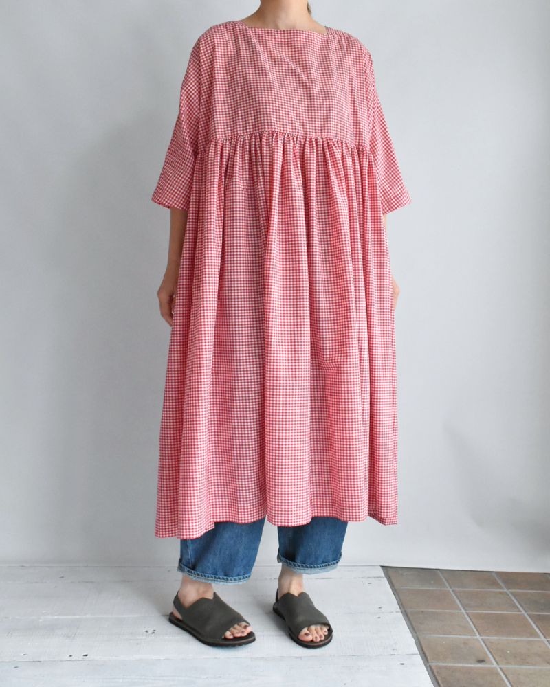Ruffle Dress in RedGingham