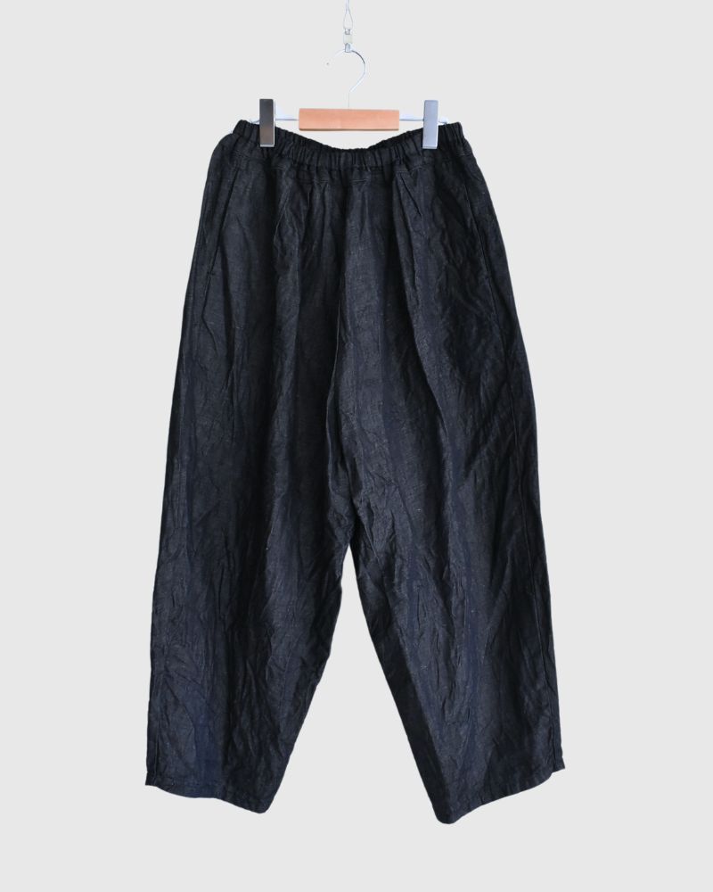 Light denim throw pants in Indigo