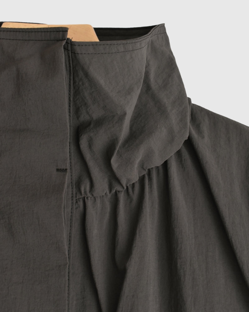 Funnel Neck Jacket in Brown
