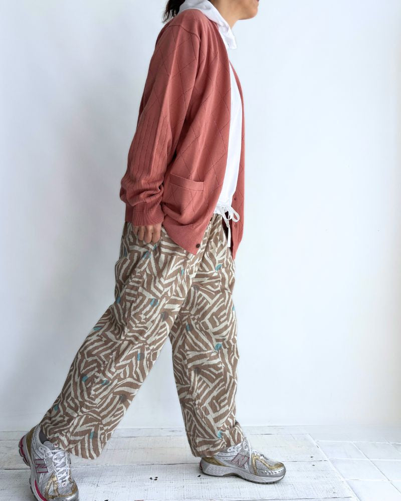 Openwork knit cardigan 'EMILY' in SmokePink