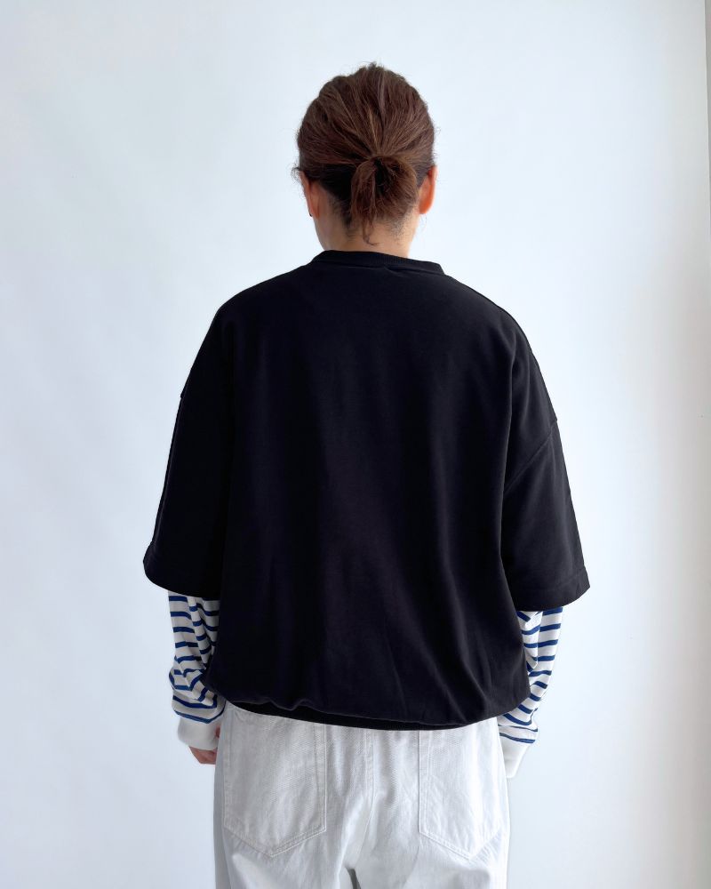 Sweat Cocoon Vest in Black