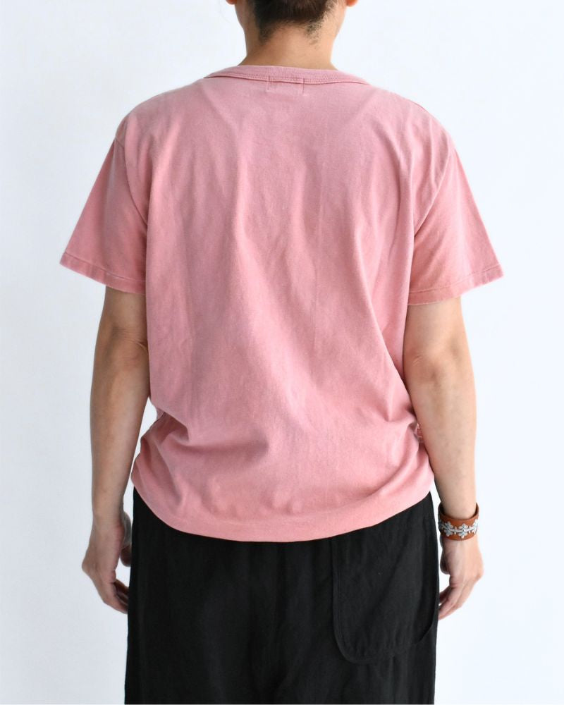 Vintage Cotton Jersey ALL GOOD T-Shirt in Pink
