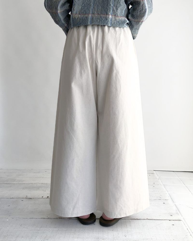 Seamless Side Wide Pants in Natural
