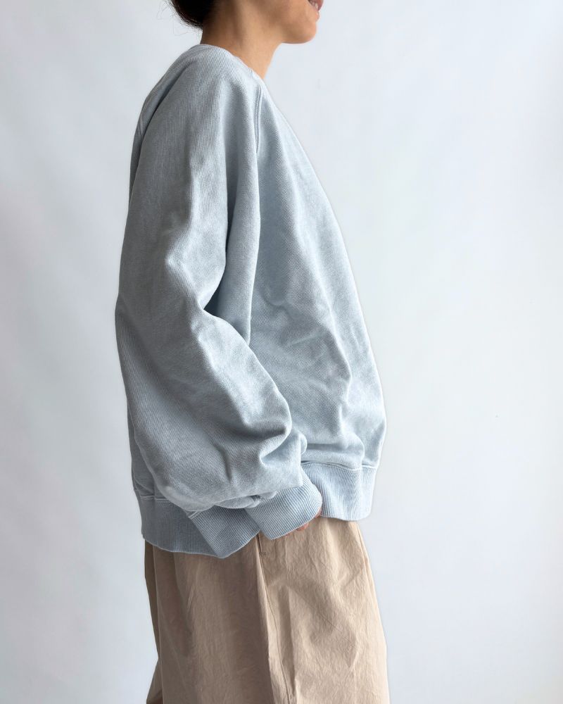Pigment dye sweatshirt L/S in Blue