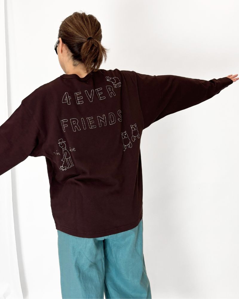 HEY Long Sleeve T-Shirt in Black
