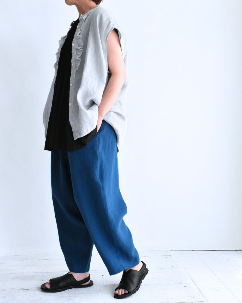 Egg Pants (LINEN/RAMIE) in Blue