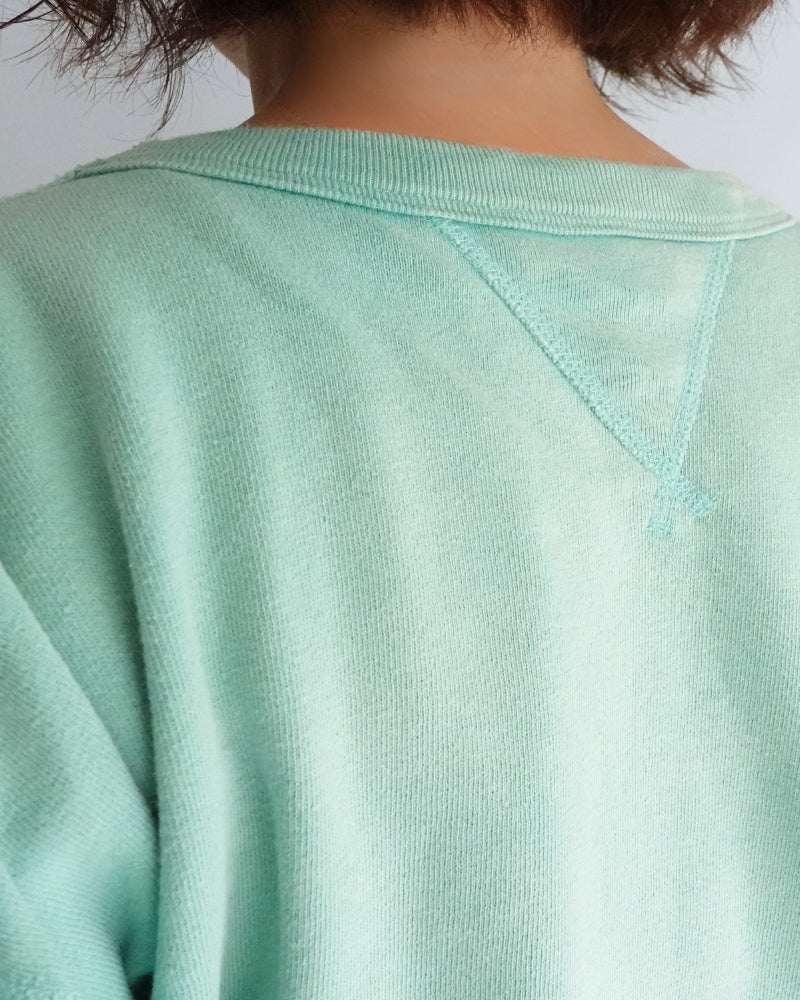 Vintage Sweat Double Gusset Pullover in LightGreen