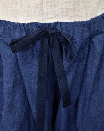 Linen Wide Sarouel Pants