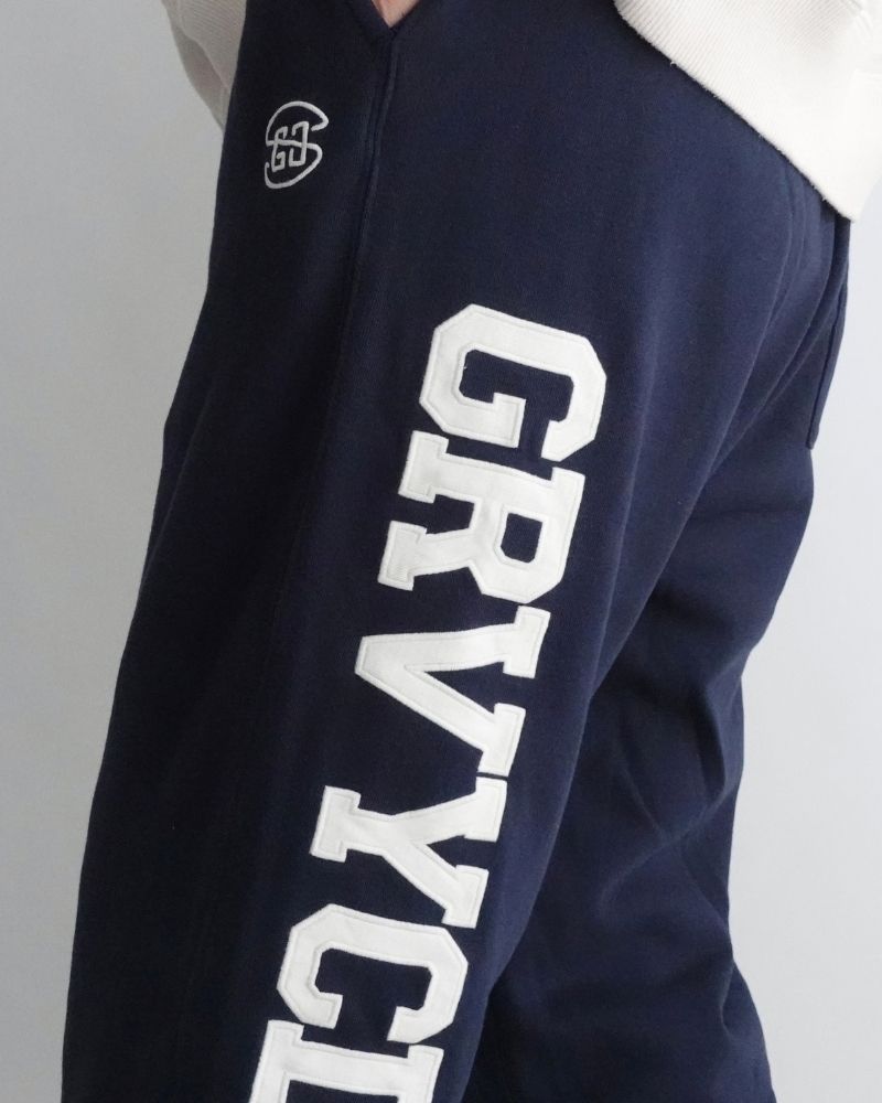 French Terry GRVYCLRS Applique Long Pants (MENS) in Navy