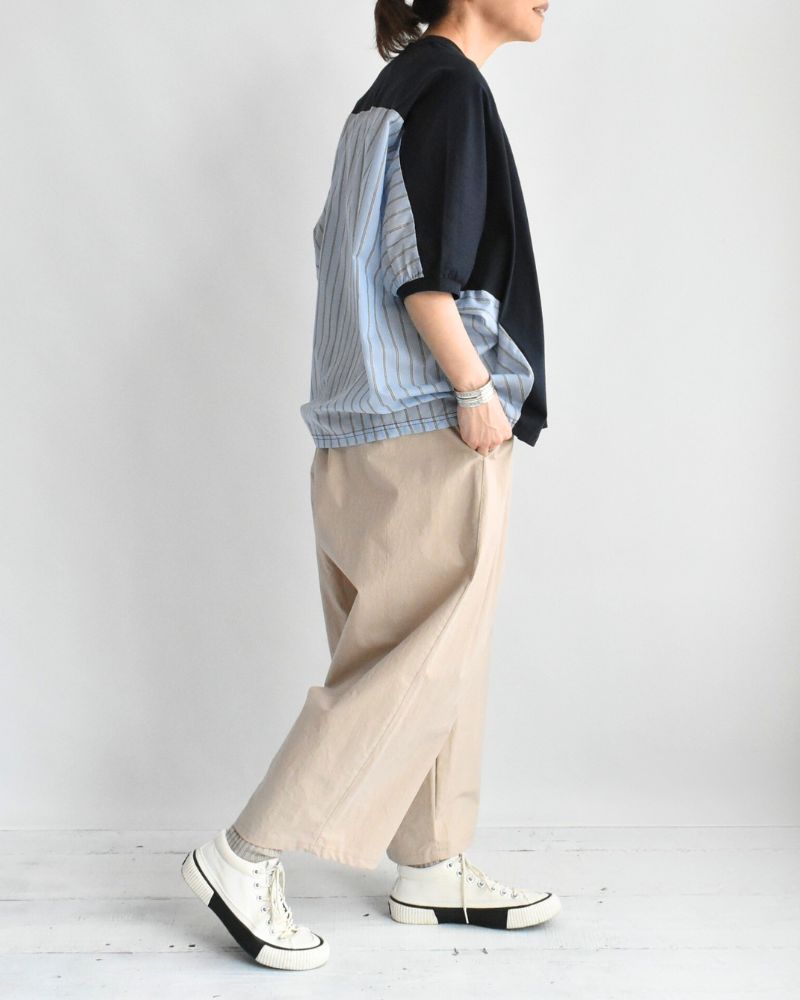 Design combination top 'SALOW' in Navy/Blue