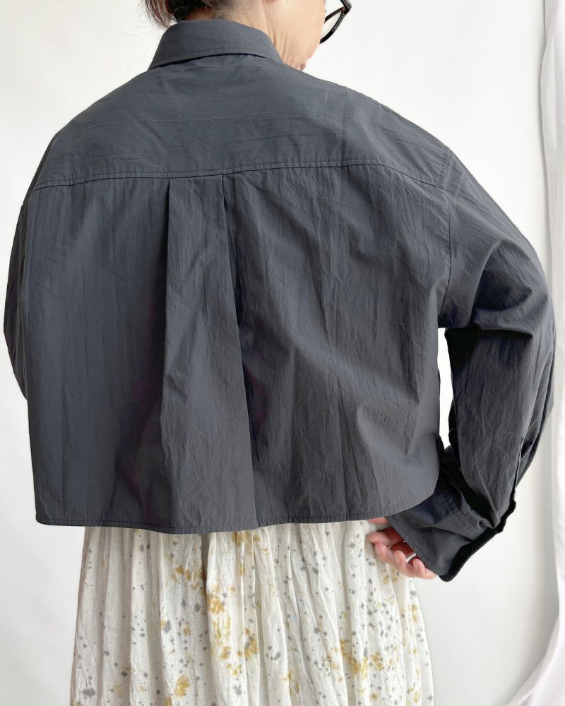 Cropped Shirt in DarkGray