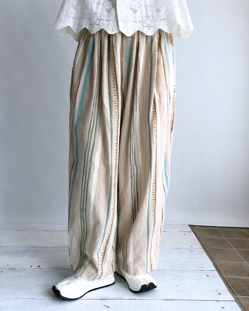 Striped Print Pants in Kinari
