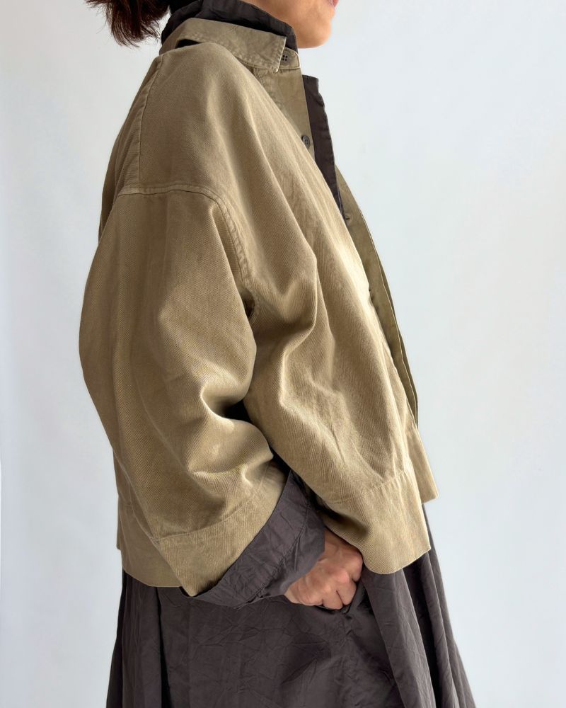 Soft Twill Shirt in Beige