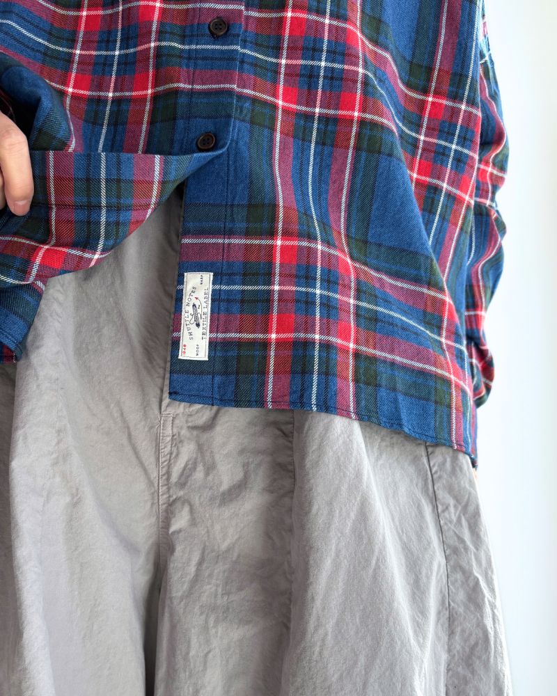 INDIGO Tartan Overshirt in Blue