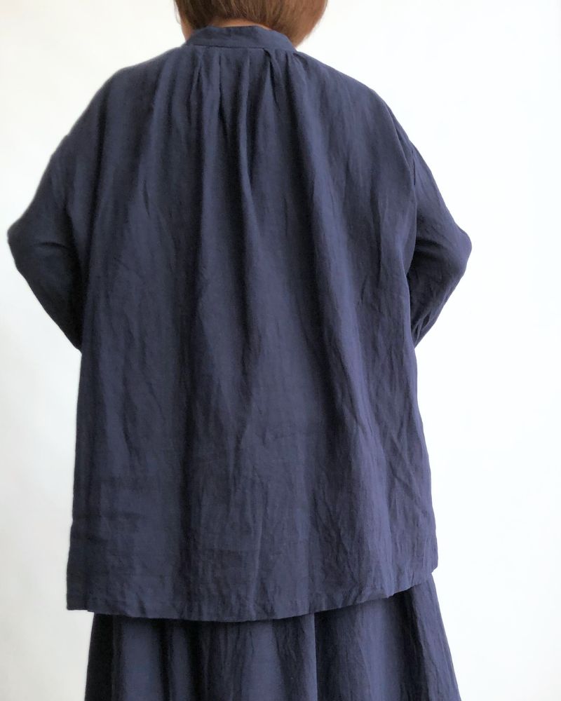 French Linen Shirt in Navy