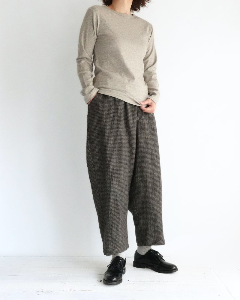 Yak Crew-Neck Pullover in Greige
