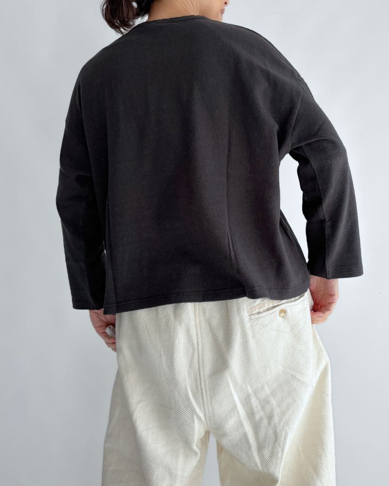 jersey pullover in Black