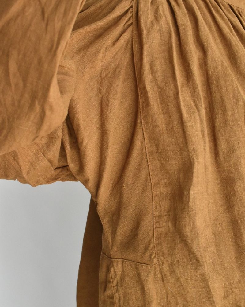 French Linen Shirt in Camel