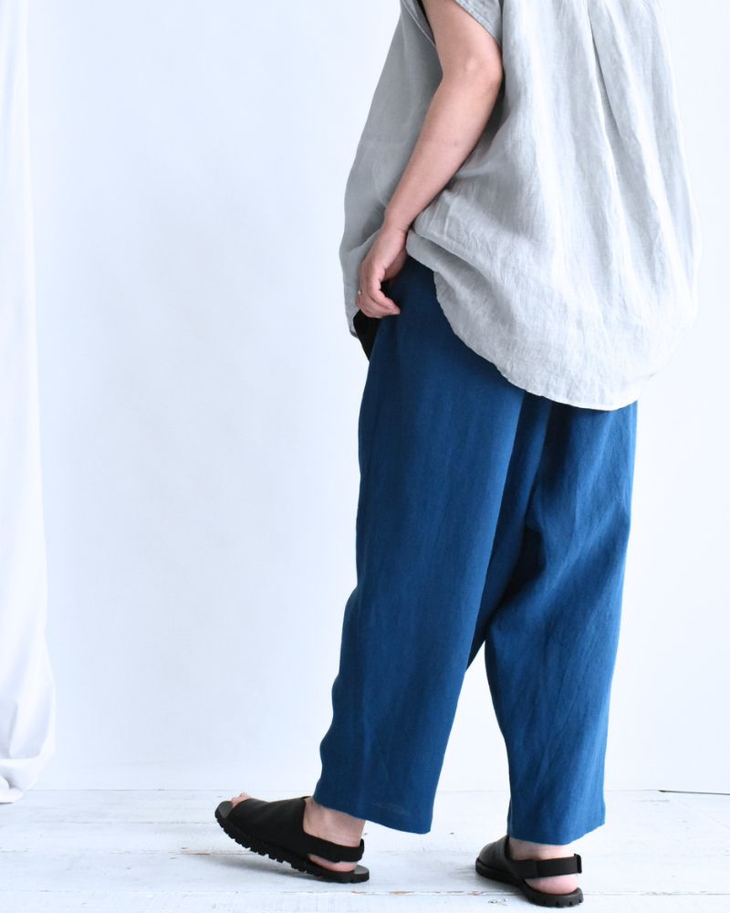 Egg Pants (LINEN/RAMIE) in Blue