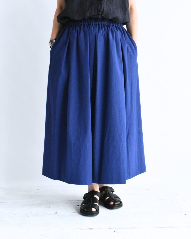 Easy Tuck Skirt in Blue