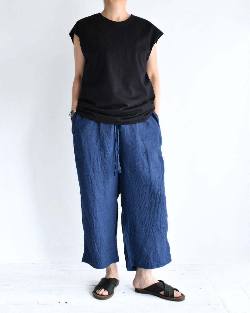 CALM French Sleeve T-shirt in Navy