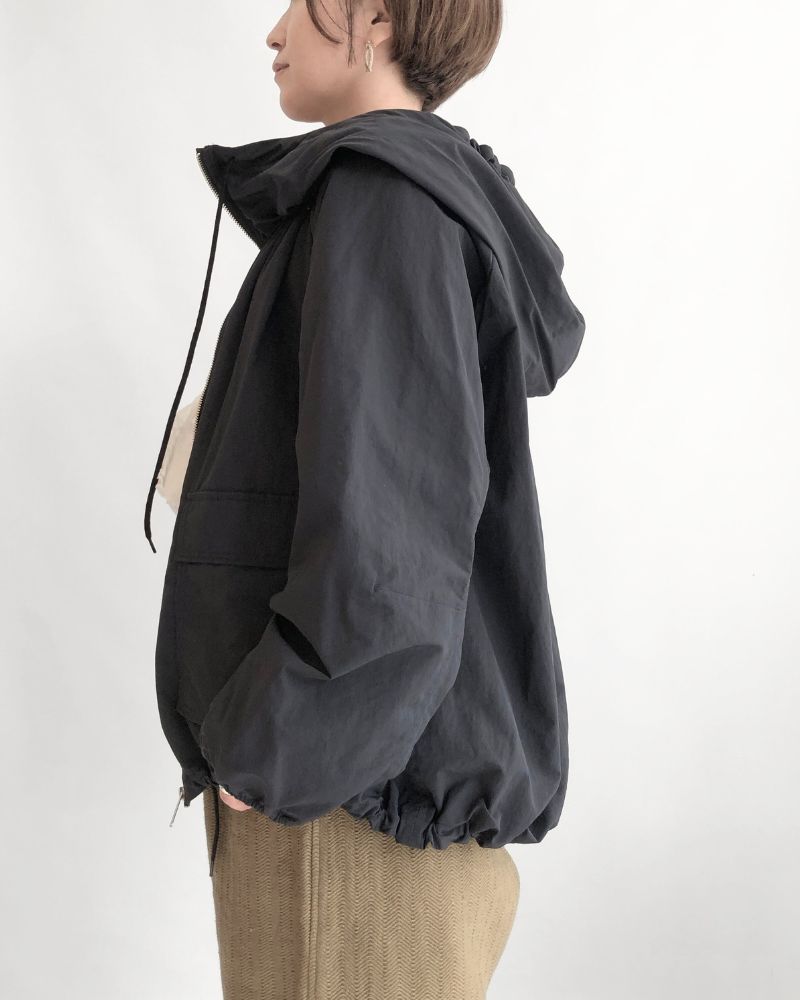 Oversized Hoodie Jacket in Black