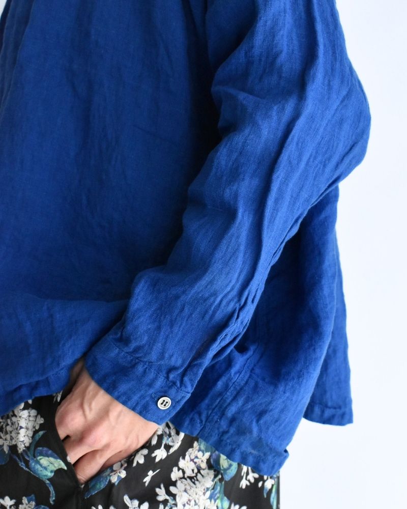 French Linen Shirt in Blue