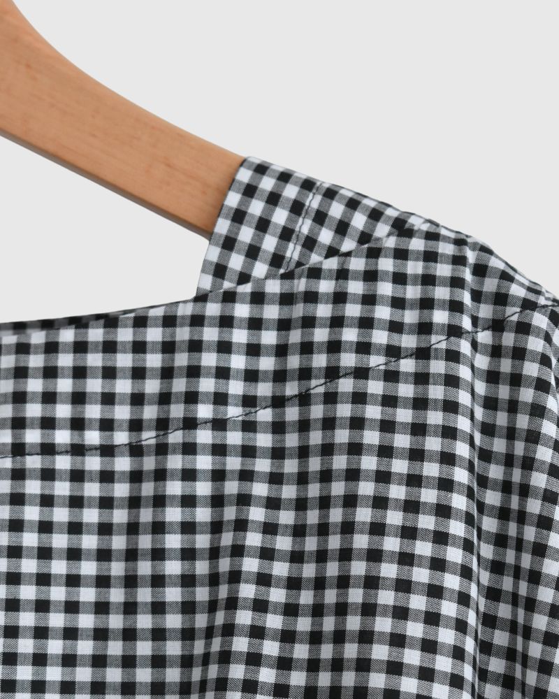 Ruffle Dress in BlackGingham