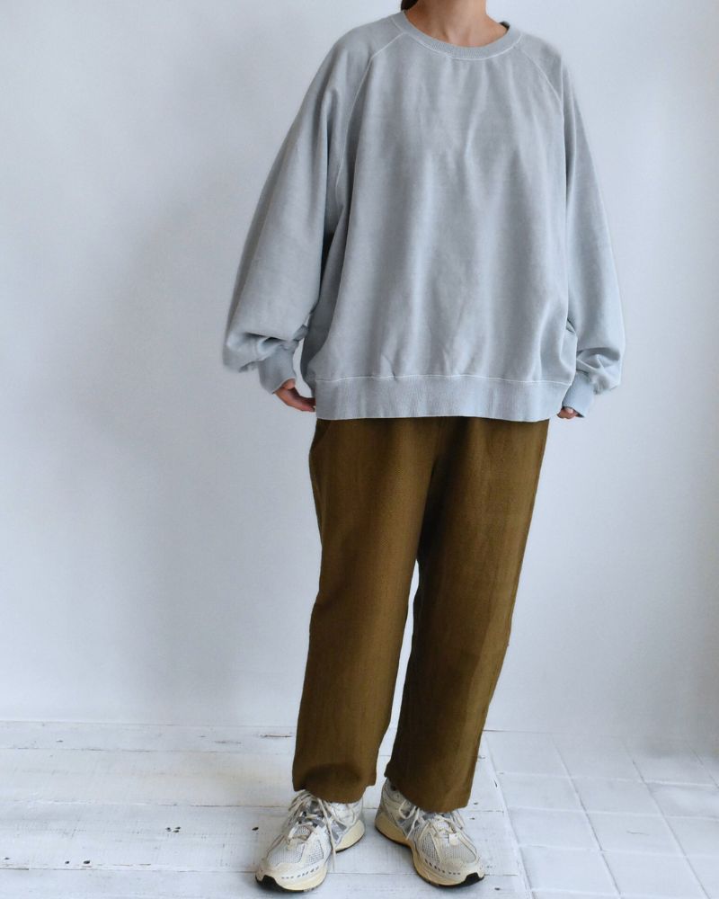Pigment dye sweatshirt L/S in Blue