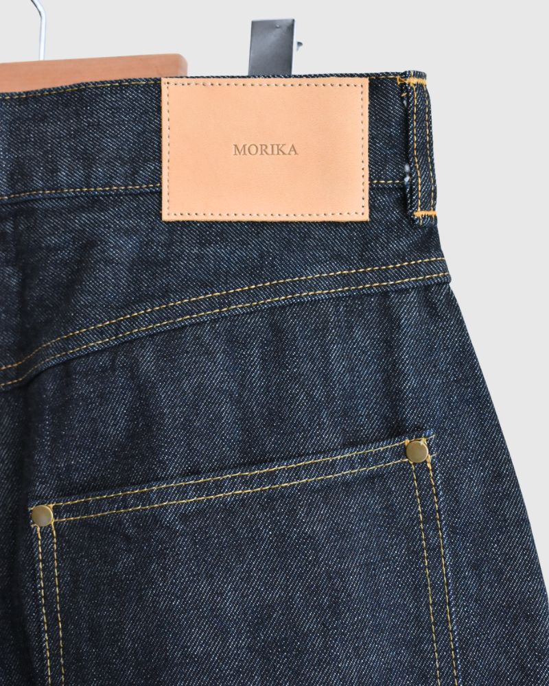 13oz Uneven Yarn Buggy Denim Pants in OneWash