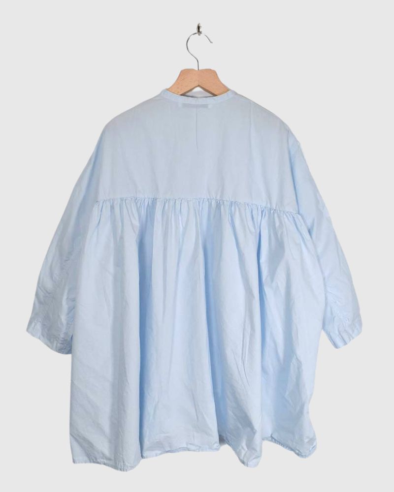 Gathered blouse in Blue