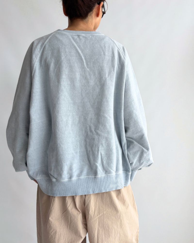 Pigment dye sweatshirt L/S in Blue