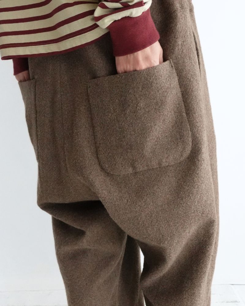 Wool Pants in Brown
