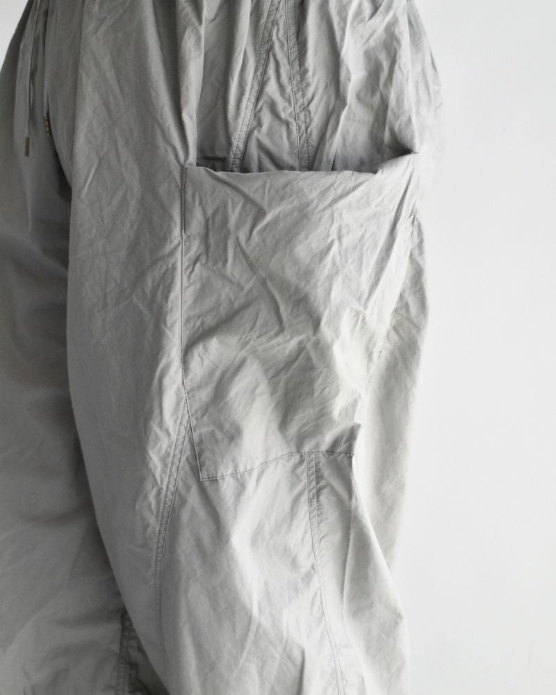 Typewriter Cotton Pants in Gray