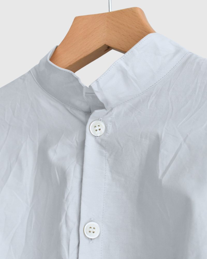 Back Gathered Blouse in SilverGray