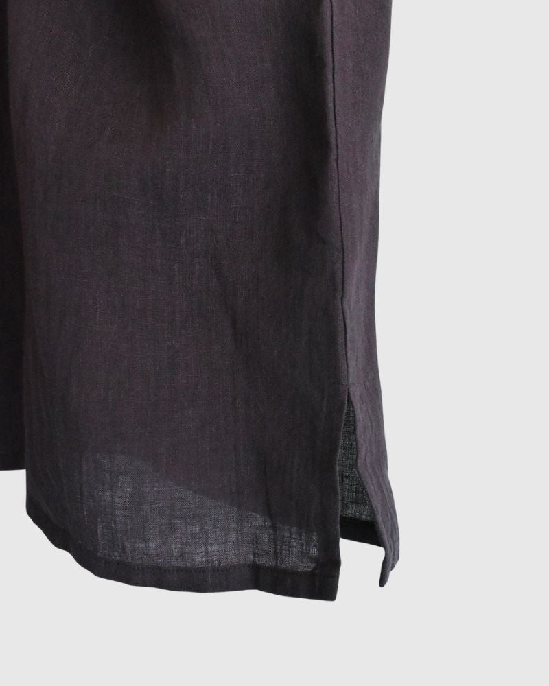 Frill Top Blouse in Brown