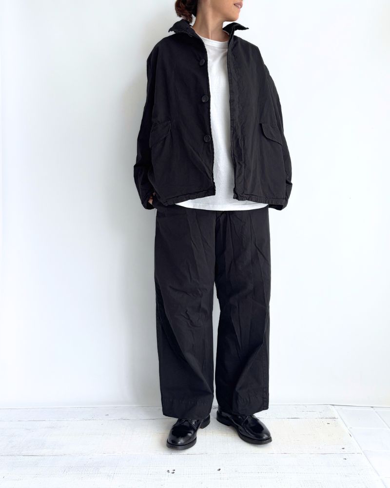 Garment Dyed Pants in Black